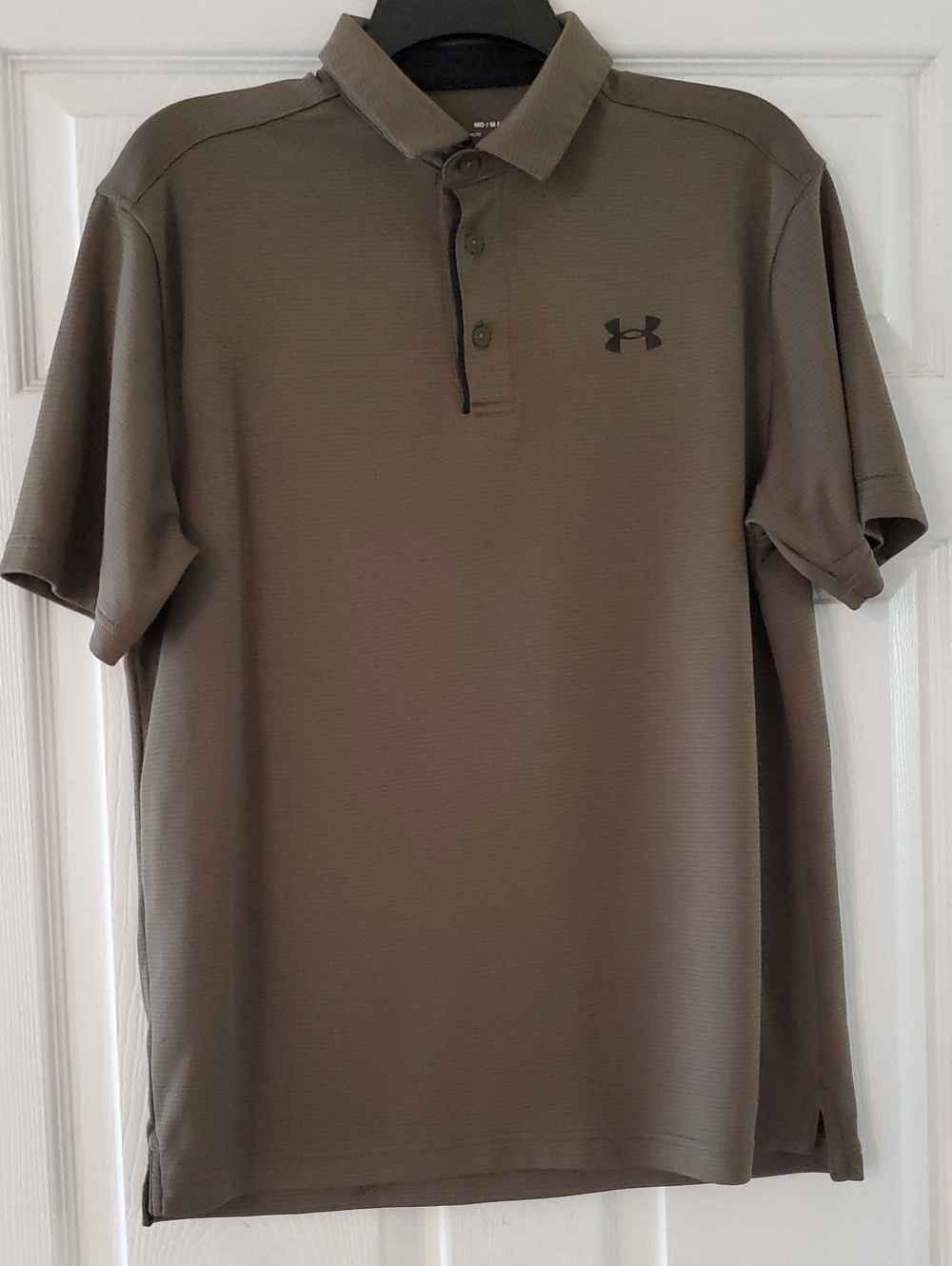 Under Armour Men's Polo in Olive/Brown Tone